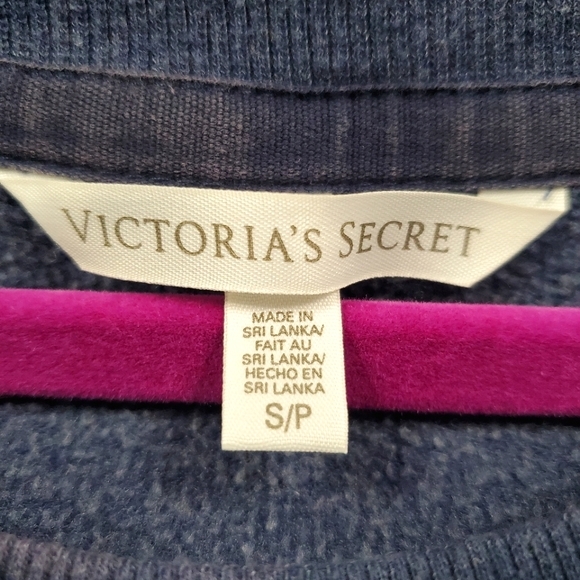 Victoria's Secret Y2K VTG LUXE LIFE Bling Scoop Neck Tunic Sweatshirt- SZ Small - Picture 6 of 10